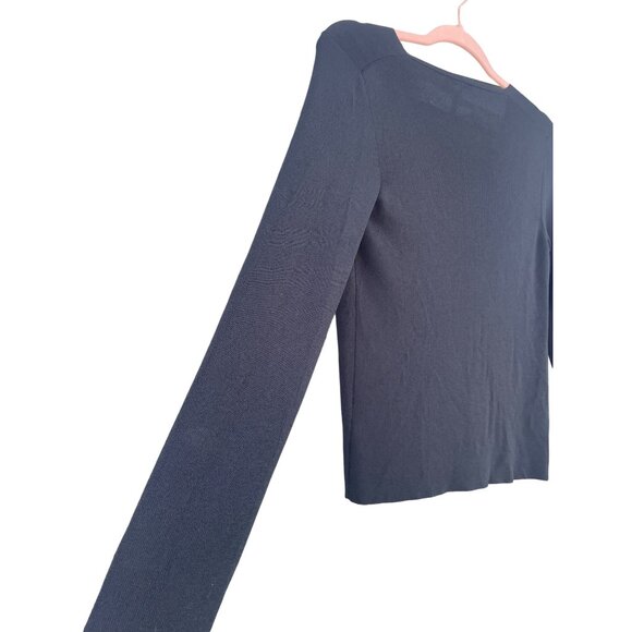 Hermes Womens Black Knitted Long Sleeve Winter Pullover Sweater Size XS - Picture 12 of 13